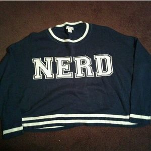 Cropped sweater NERD